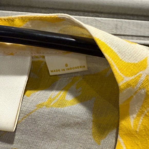 Mauve Yellow and White Long Sleeve Ruched Blouse - Picture 7 of 8